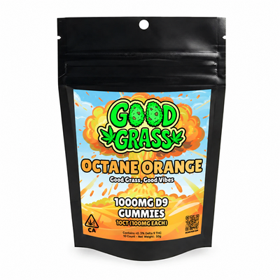 Octane Orange 1000mg D9 THC Gummies bag